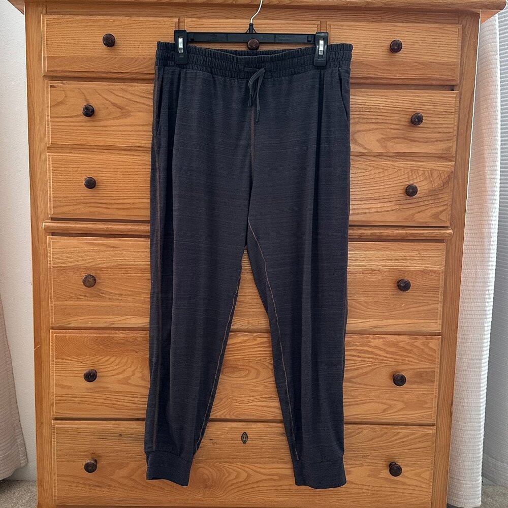 Prana Inigma Jogger Lounge Pant Large GUC Charcoal Gray